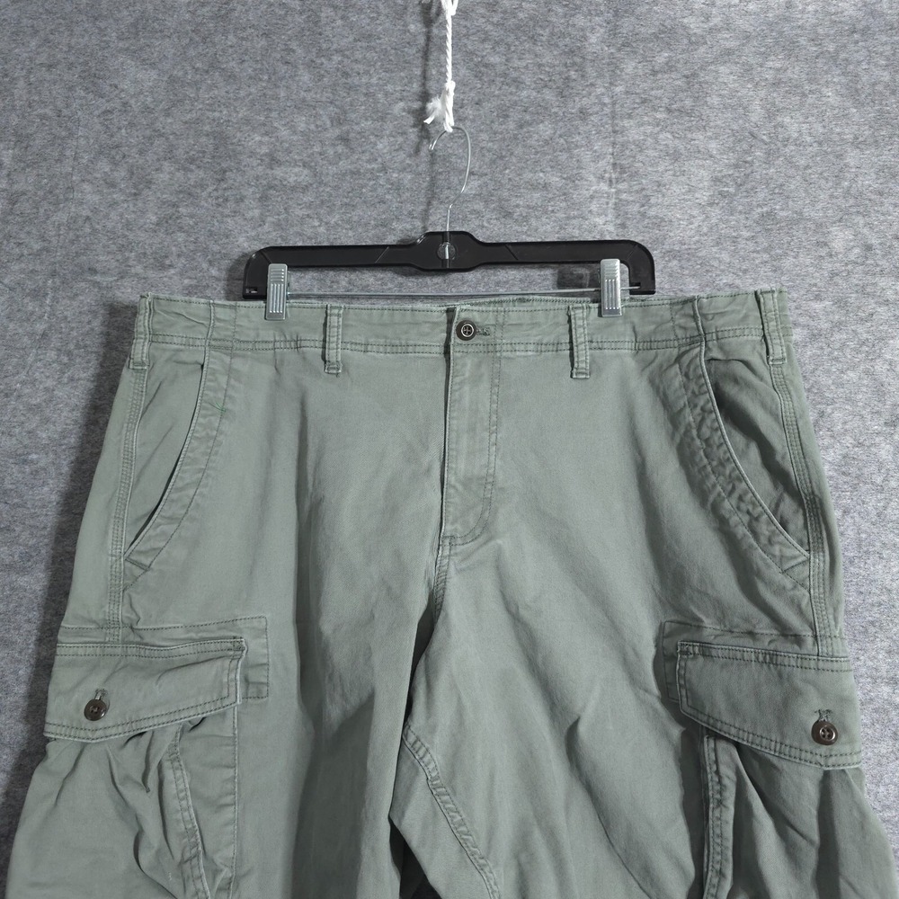 Gap Cargo Shorts Men's 4o Green Cotton Vintafli Solid Pockets VTG Carpenter Y2K - Picture 2 of 16